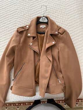 Ann Taylor LOFT Poly-Suede Coat